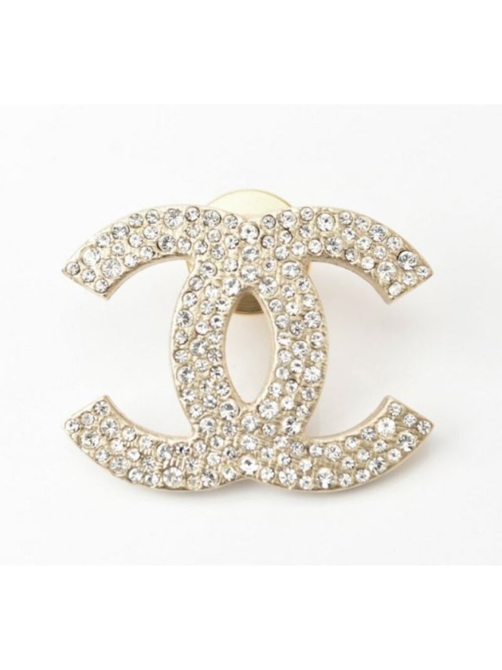 Chanel Brooch Pin Rhinestone